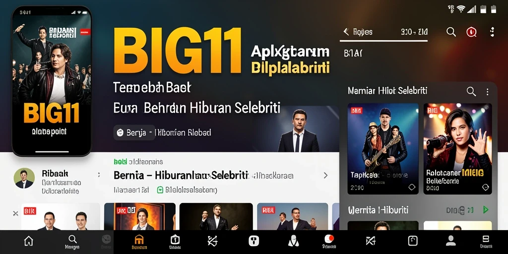 Tampilan antarmuka aplikasi BIG11 yang menarik dan informatif.