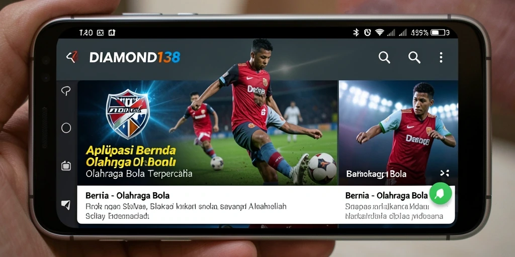 Tampilan antarmuka aplikasi DIAMOND138 yang informatif dan interaktif.