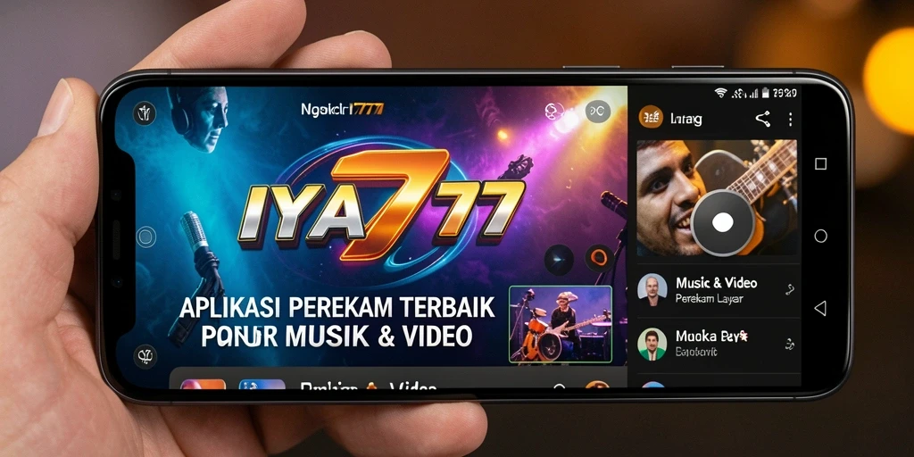 Tampilan antarmuka perekam layar IYA777 yang sederhana dan efektif.