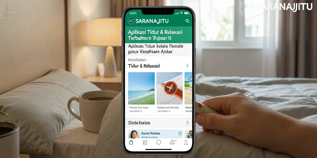 Antarmuka ramah pengguna yang menenangkan untuk pengalaman tidur.