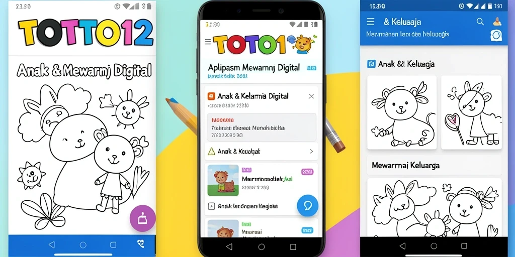 Tampilan antarmuka aplikasi TOTO12 yang mudah digunakan.