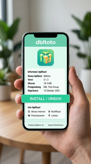 Tampilan halaman APK dbltoto